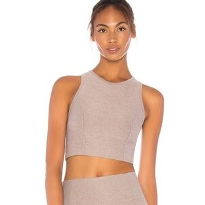 Varley Mauve pink agnes performance crop sports bra womens S